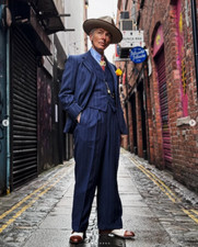 Vintage Wool Striped Men's