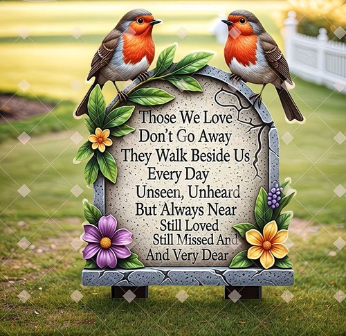 Robin floral memorial - robin,