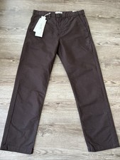 Zara Chino Pants Mens 31 x 30 Brown Straight Leg Nonstretch New