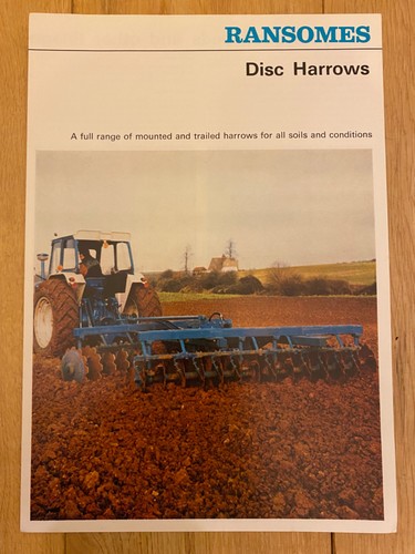 Ransomes disc harrows vintage - harrows,