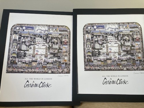 Two signed art posters - signed, by