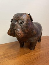 OMERSA Vintage Footstool Bulldog 55x35cm ( Please Read )