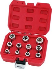 11pc Stud Socket Damaged Nut & Bolt Remover Extractor Set 3/8"