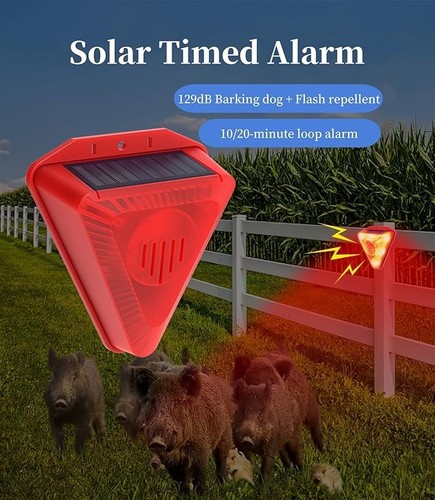 6led solar alarm light - solar, strobe
