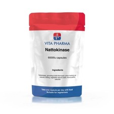 Nattokinase - 6,000fu - 365 capsules circulation, blood pressure VITAPHARMA