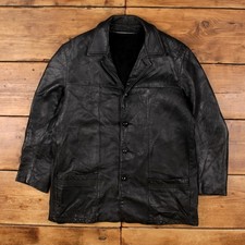 Vintage Leather Jacket XL 80s