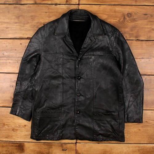 Vintage leather jacket 80s - leather,