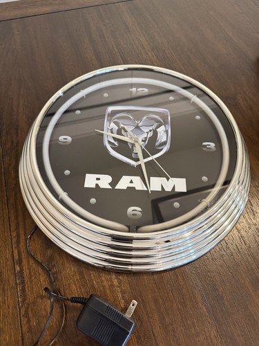 Dodge ram neon clock - dodge,