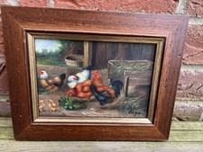 Vintage Signed oil on board