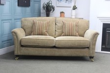 PARKER KNOLL DEVONSHIRE LARGE 2 SEATER SOFA IN BASLOW PLAIN FABRIC. RRP £1729.