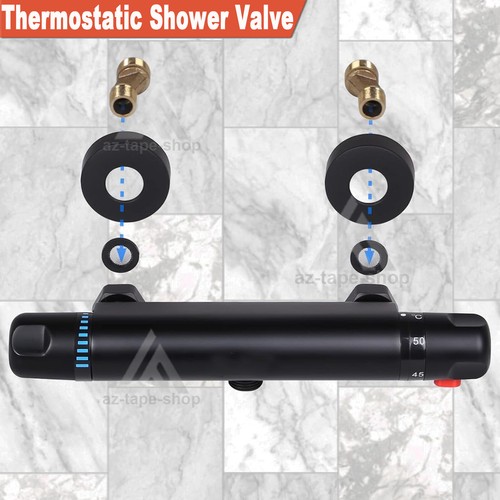 Black thermostatic exposed - thermostatic, bar