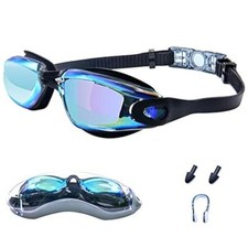 Swimming Goggles for Adults Anti Fog UV Protection Leakproof Silicone Cushion