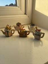 Novelty Miniature Teapots X 5