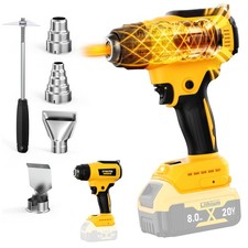 Cordless Hot Air Gun Handheld Heat Gun 4 Nozzles For Dewalt 18V DCB182 Battery