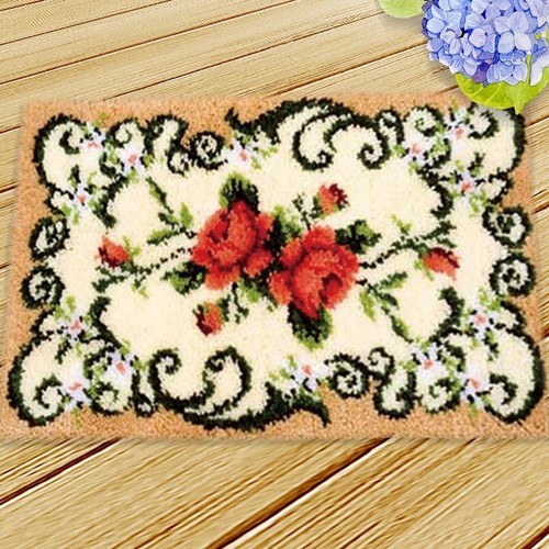 Ebulous latch hook rug - latch,
