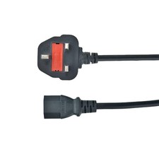 Power Cord UK Plug to IEC