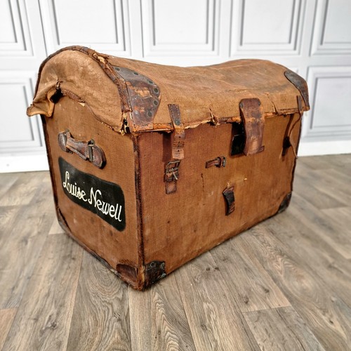 Antique vintage travel trunk - antique,