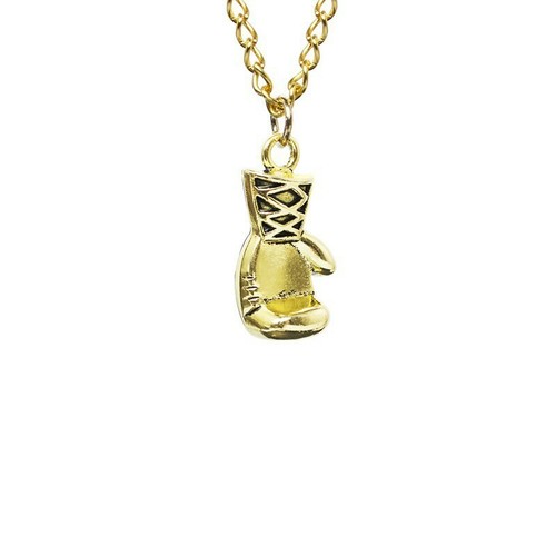 Silver gold boxing glove - gold,