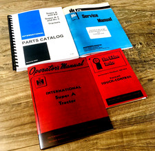 International Farmall Super A Tractor Service Operators Parts Manual Catalog Set