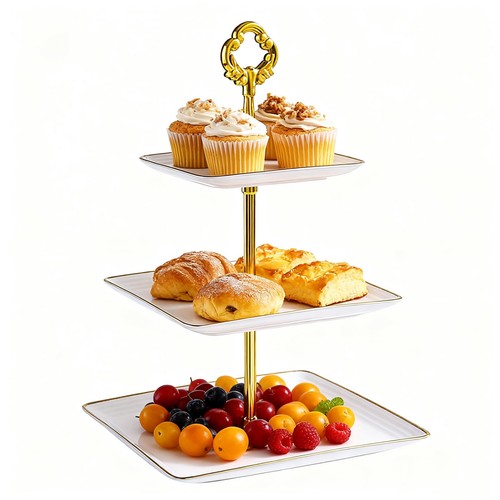 Allbusky tier cake stand - allbusky, 3-tier