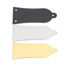 3 Holes Metal Truss Rod Cover With Screws Guitar Bass Replacement(Black) CUT