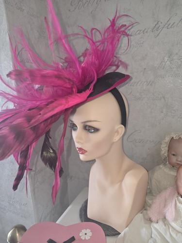 Beautiful fascinator cerise - beautiful,
