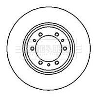 Borg beck brake disc set - beck, 2