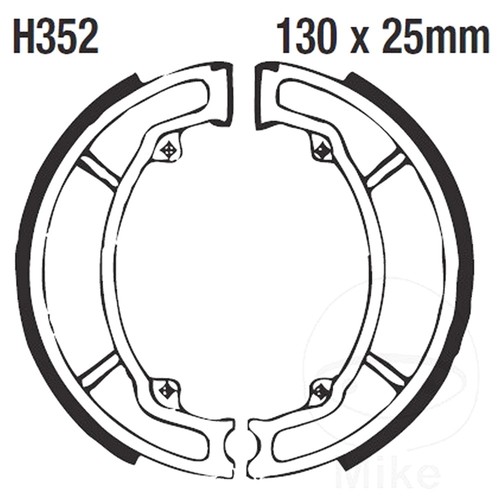 Ebc brake shoes rear springs - rear,