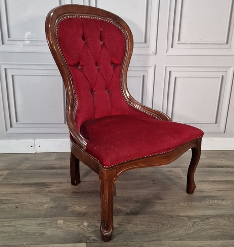 Antique style slipper chair - antique,