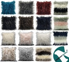 large cushion cover or cushions long Shaggy faux fur cushions 21x21" or 17x17"