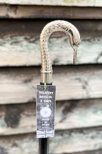 Silver swan handle black - swan,