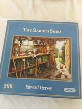 500 Piece Jigsaw Puzzle, Gibsons "The Garden Shed"By Edward Hersey-(Box Marked)