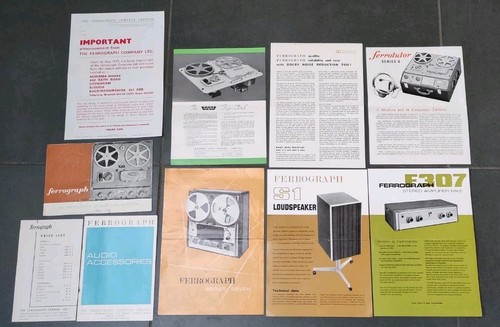 Ferrograph brochures - ferrograph,