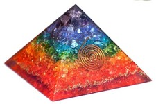 Seven Chakra Onyx Orgonite