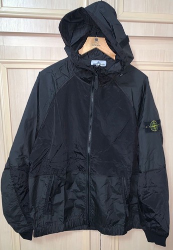Mens black stone island nylon - mens,