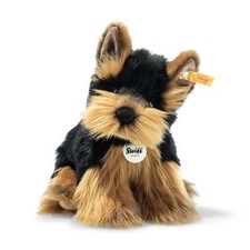 Steiff 076923 Herkules Yorkshire Terrier Black and Tan Plush