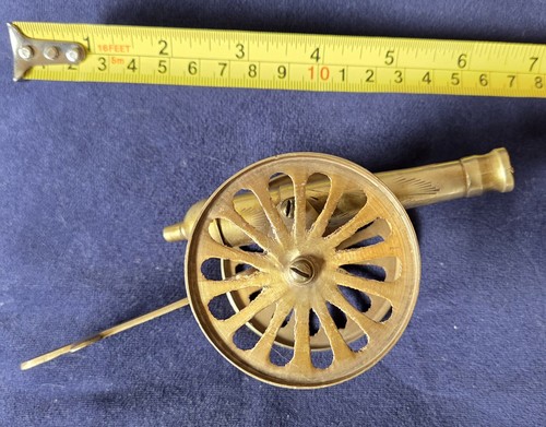 Vintage brass cannon - vintage,