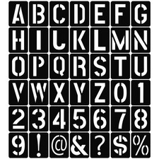 42 PCS Letter Stencils Large