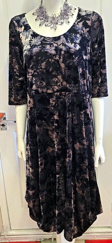 Chesca balloon devore dress - chesca,
