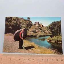 Vintage Postcard WELSH CORACLE FISHERMAN