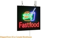 Fastfood Sign, TOPKING Signage, LED Neon Open, Store, Window, Shop, Business