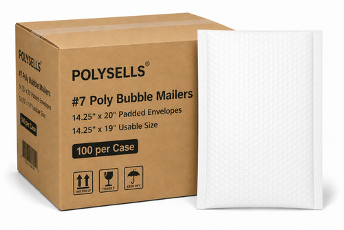 Poly bubble mailers - bubble,