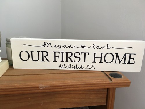 Our first home personalised - our,