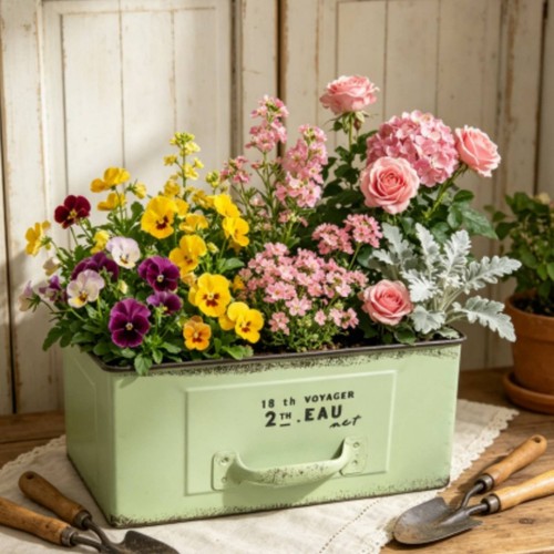 Rectangular drawer planter - rectangular,