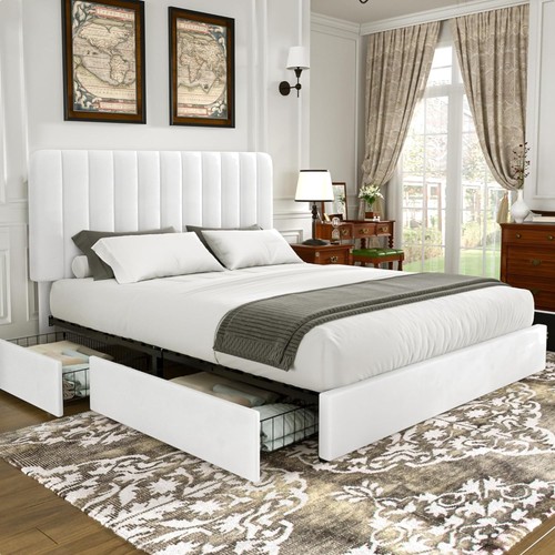 Elegant queen size - queen, velvet