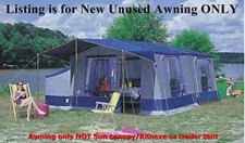Complete cotton canvas awning - complete, cotton/canvas