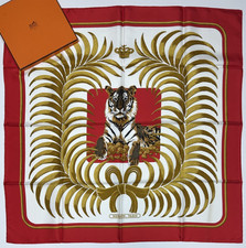 Hermes Scarf 90cm MINT 'TIGRE