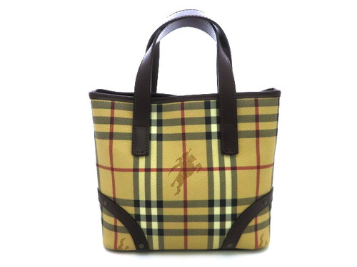 Burberry check pattern tote - check,