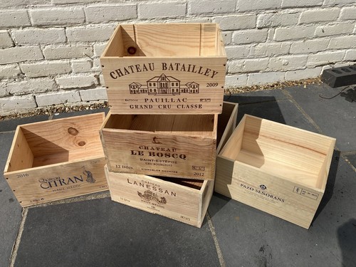Wooden wine box crate 6 - wine,