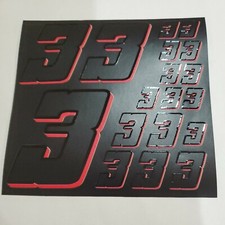 Matte Black-w/Gloss Red #3's